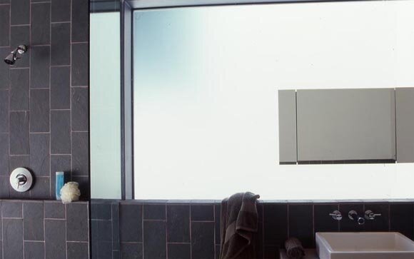 Bathroom view of Troyan Residence by Assembledge+