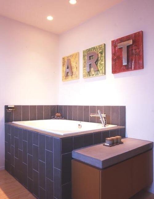 Bathroom view of Troyan Residence by Assembledge+