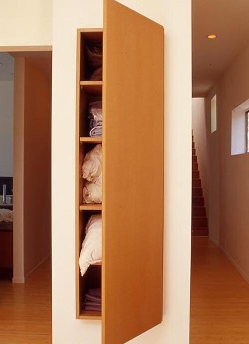 Cupboard view of Bathroom view of Troyan Residence by Assembledge+