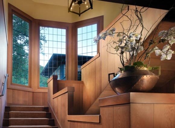 Stairs view of Historic House Design by BCV Architects
