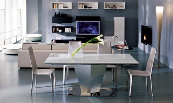 Diamante, Extandable Dining Table by Ozzio Design Italia