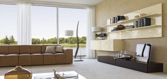 Living Room Storage Organization by DoimoDesign