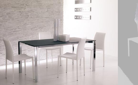 Sky, Metal Frame Extandable Dining Table by Ozzio Design Italia