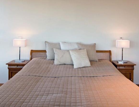 Bedroom View Villa Nielsen with Modern Interior in Forest Edge by Willa Nordic