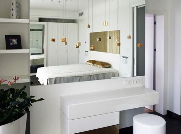 Bedroom view - Interior Apartment by Andrey Zharnitsky Studio Apartment Interior by Andrey Zharnitsky Studio by Andrey Zharnitsky Studio
