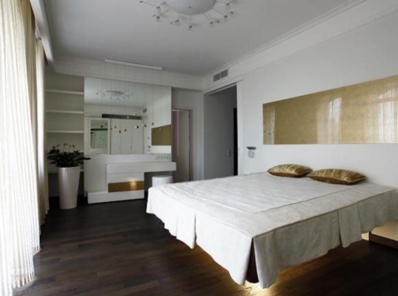 Bedroom view - Interior Apartment by Andrey Zharnitsky Studio Apartment Interior by Andrey Zharnitsky Studio by Andrey Zharnitsky Studio