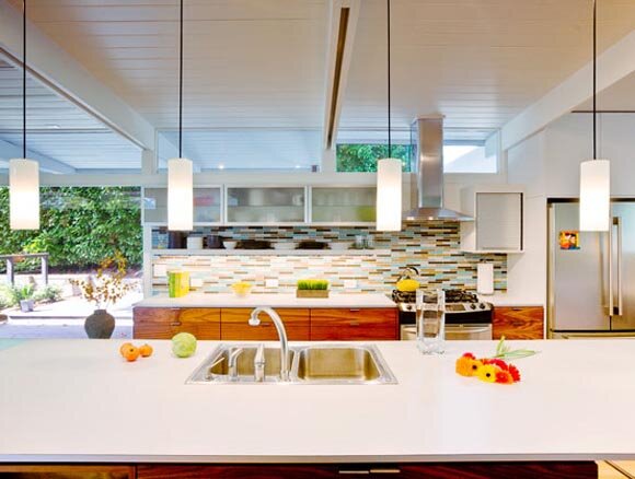 Laurelhurst Residence - Kitchen view Mid-Century Modern Interior Design - Laurelhurst Residence