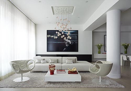 Living Room view - Fabulous Flat Luxury Interior Design by West Chin Architect