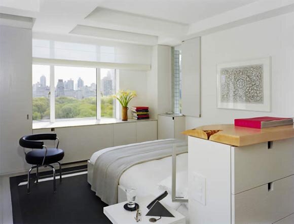 bedroom White Space-Ash 4 Ways Apartment in New York by HMA