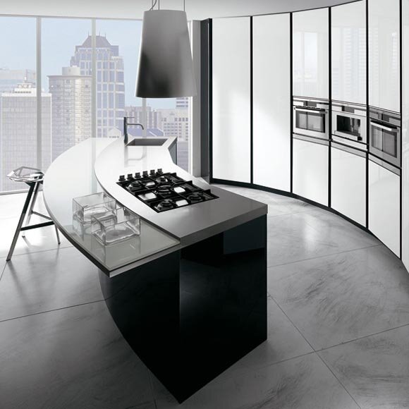Italian kitchen ElektraVetro Modern Italian kitchen ElektraVetro by Ernestomeda