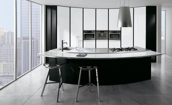 Italian kitchen ElektraVetro Modern Italian kitchen ElektraVetro by Ernestomeda