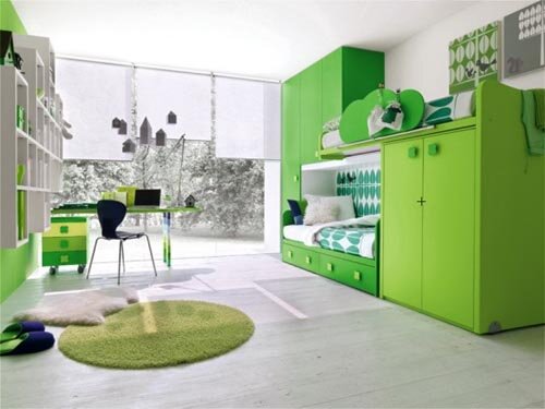 Cool Kids Bedroom Design Choosing suitable color for kids bedroom