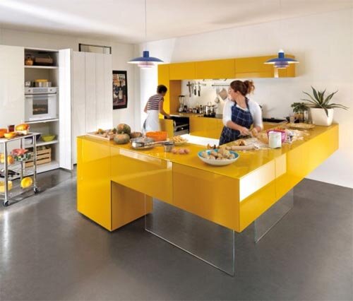 Modern and full color kitchen Make Modern and Attractive Full color Kitchen