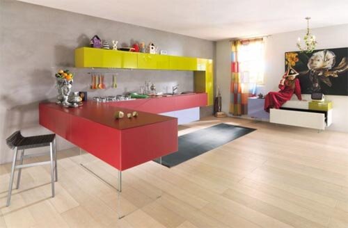 Modern and full color kitchen Make Modern and Attractive Full color Kitchen