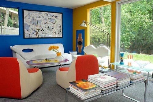 Modern colorful living room photo Modern colorful living room photo Contemporary Home Design with Colorful Interior Decoration